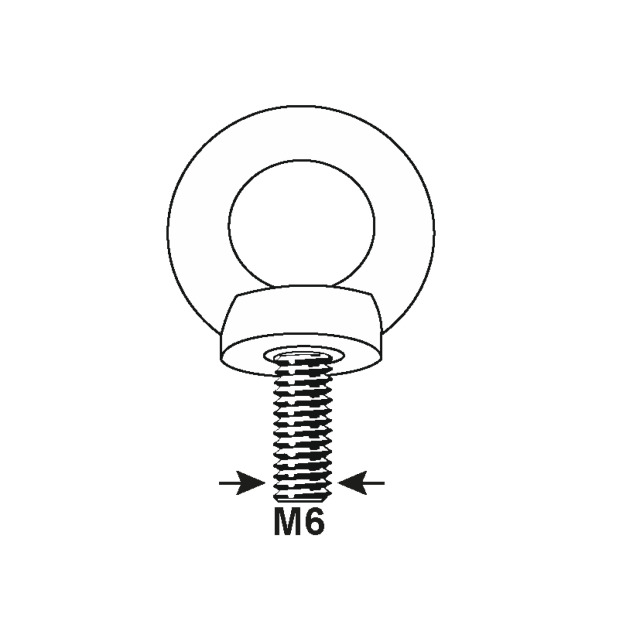 Ringschraube M10 verzinkt DIN 580