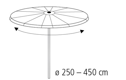 Schutzhülle Wehncke Classic für Sonnenschirm bis Ø 450 cm