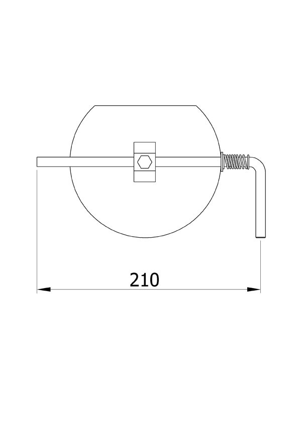 Drosselklappe stahlblank 180 mm