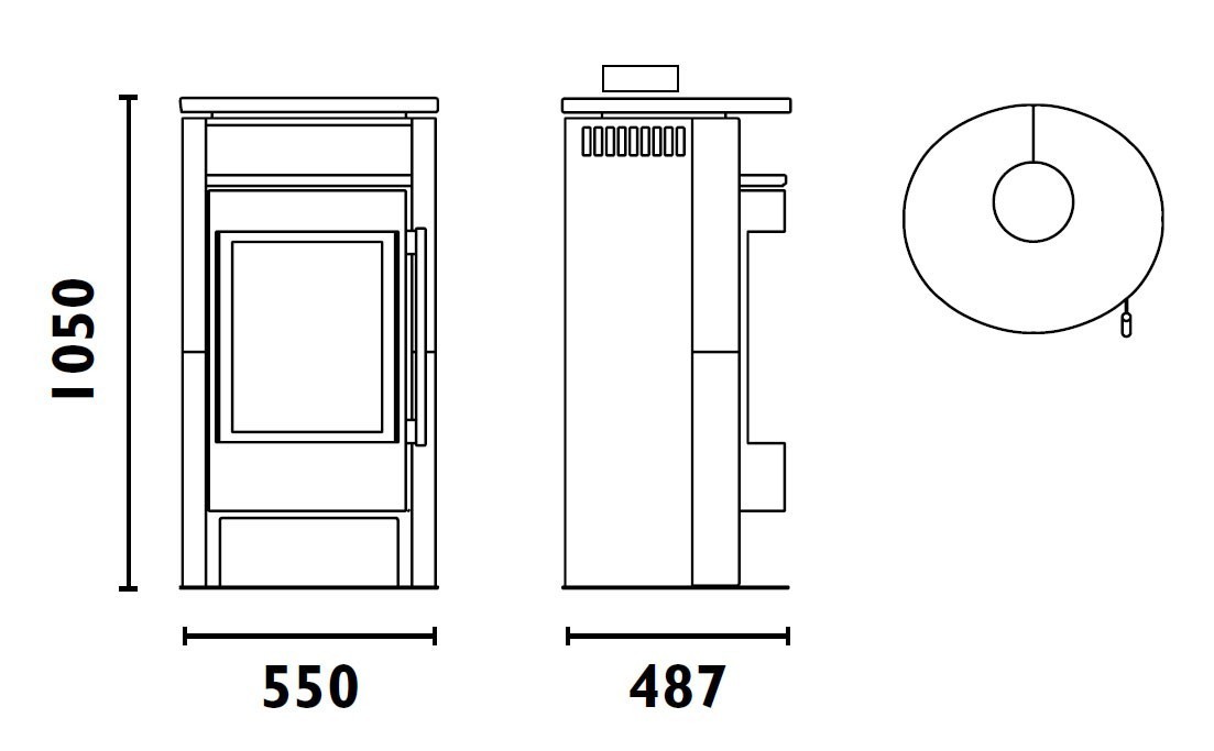 Fireplace Kaminofen Durango Speckstein 6kW