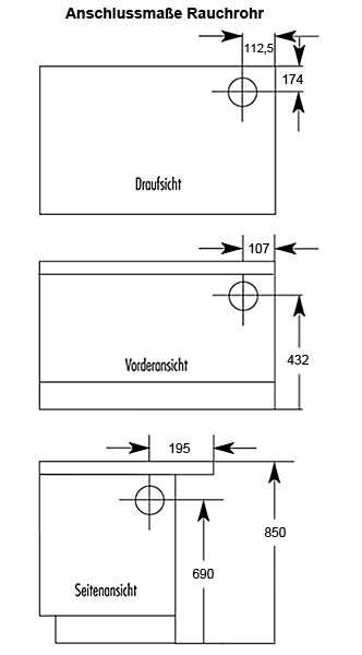 Westminster Küchenherd K176A 90cm weiß Stahl Anschluss rechts