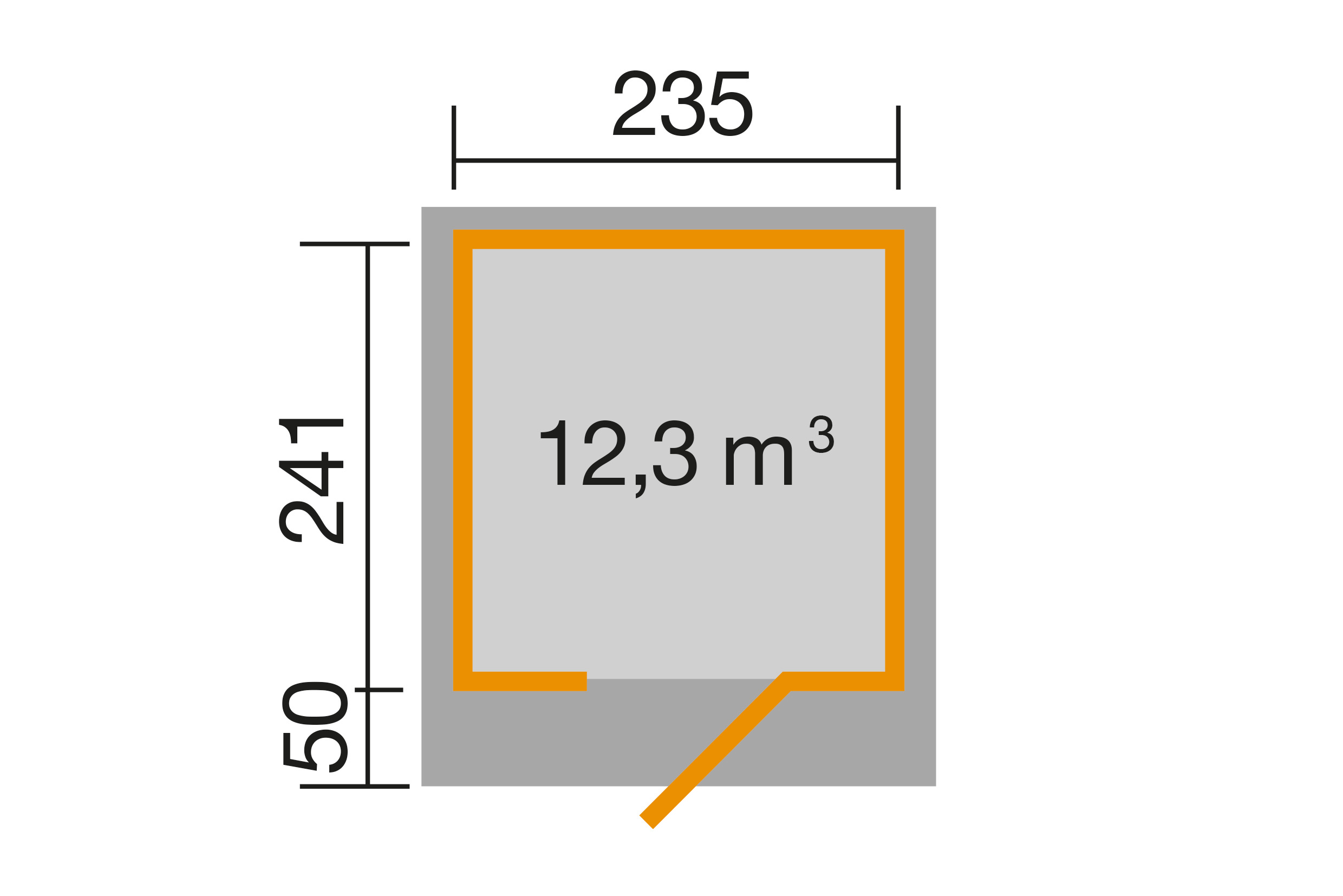 weka Designhaus 172 Gr. 1, grau, 28 mm, neue Desig