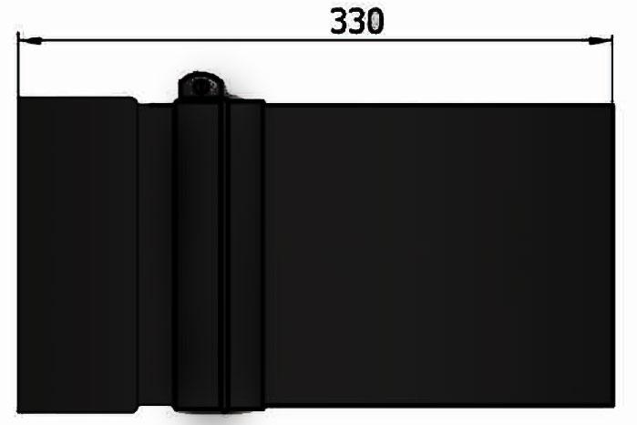 Ofenrohr / Rauchrohr Senotherm schwarz Ø150mm Länge 330mm einschiebbar