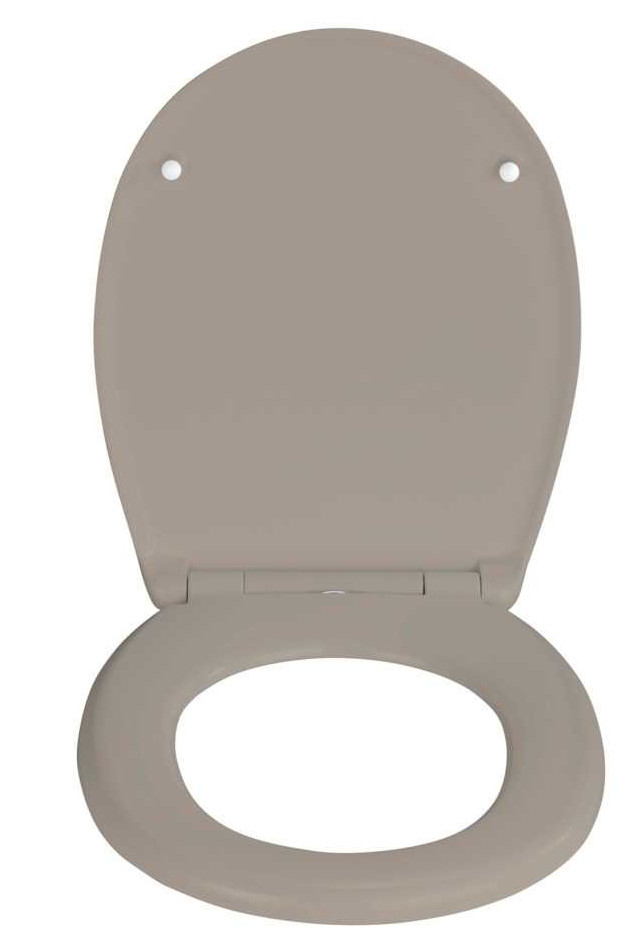 Wenko WC-Sitz Vorno Neo taupe Toilettensitz Absenkautomatik antiba.