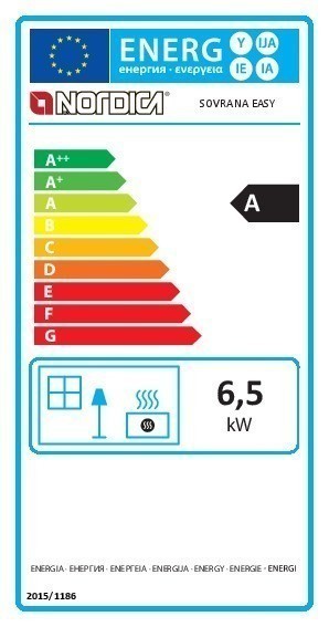 Küchenherd / Holzherd La Nordica Sovrana Easy schwarz  Ans. re. 6,5kW