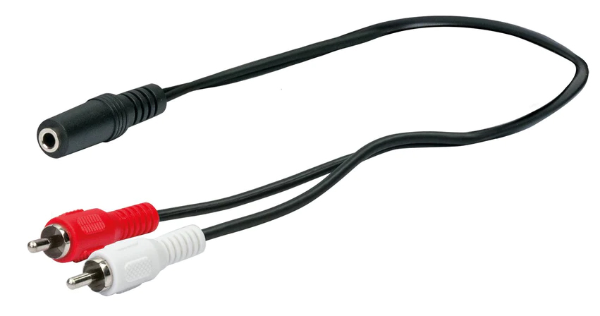 SCHWAIGER® Klinke / Cinch Y Adapterkabel für Audiogeräte