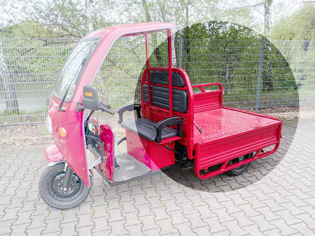 Volta VT5 Cargo Muli Elektro Transporter mit Kabine TUK TUK