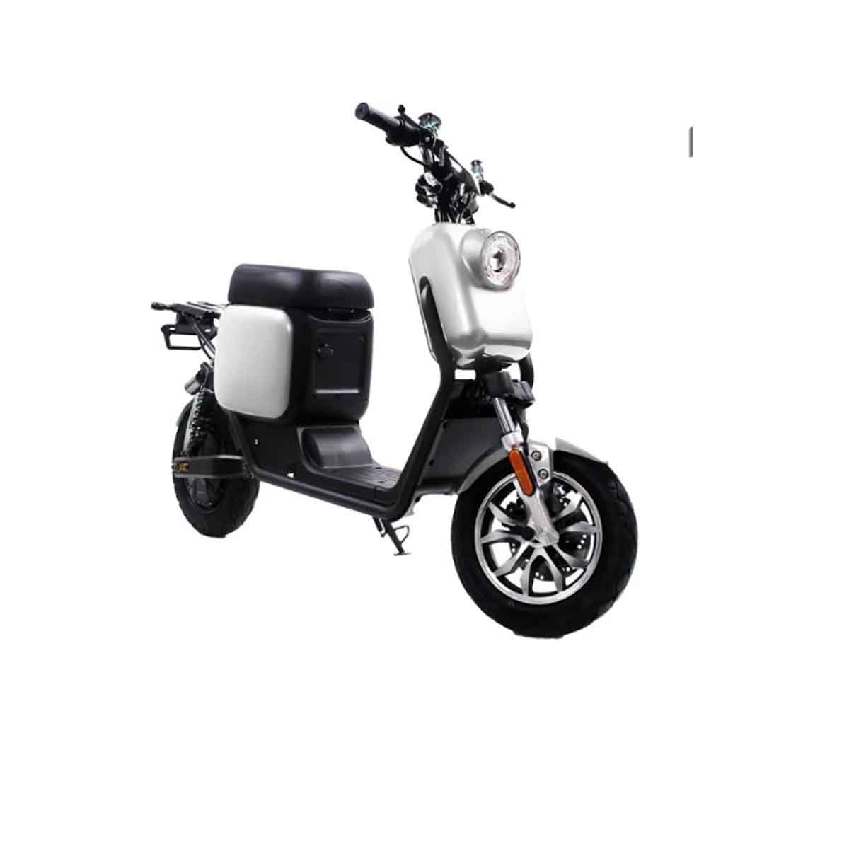 E Scooter mit Sitz / Mini Elektroscooter E Roller weiss 1.0