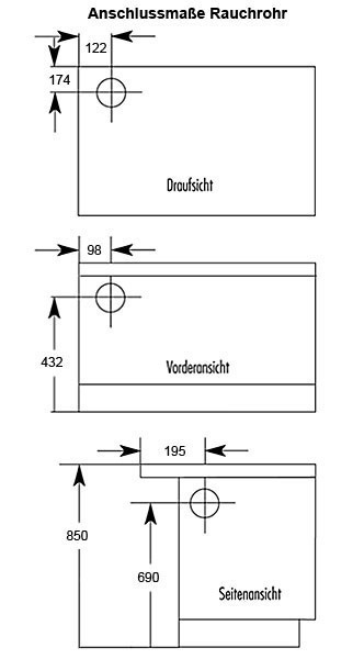 Westminster Küchenherd K176A 70cm elfenbein Stahl Ans. links