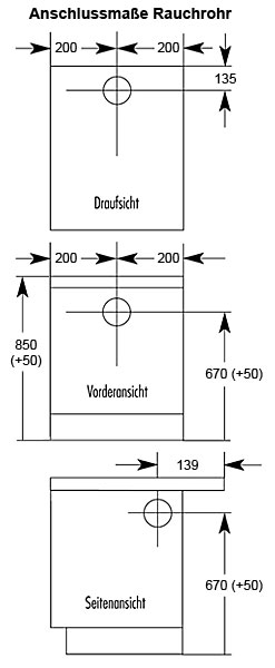 Küchenherd / Kohleherd Wamsler K140S maron Stahlkochfeld