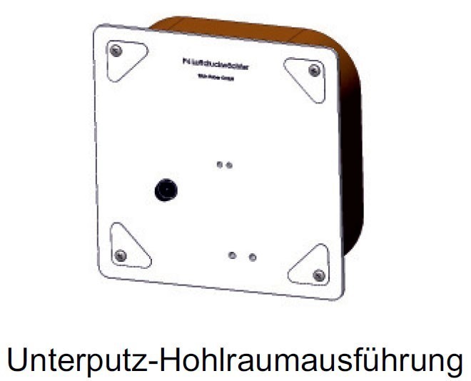 Rauchzugwächter ZP4 Komplett-Set LED-Ausführung Hohlraum Montage