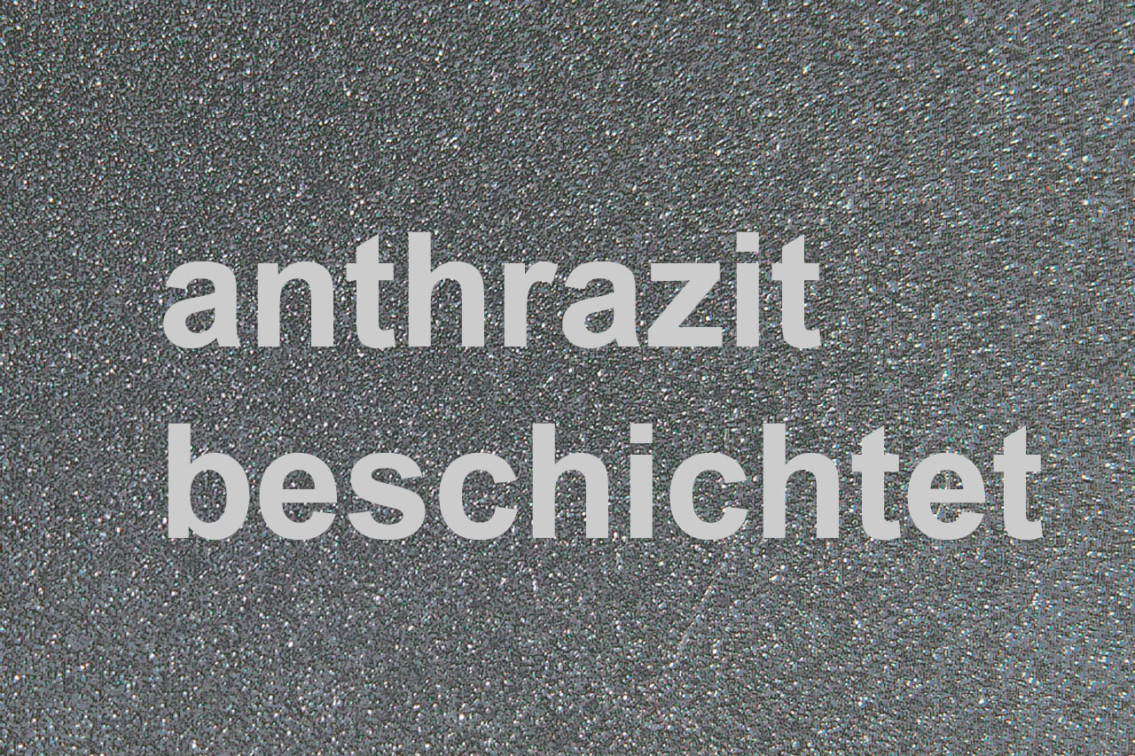 Funkenschutzplatte Metall Lienbacher anthrazit 4-Eck 90x75cm