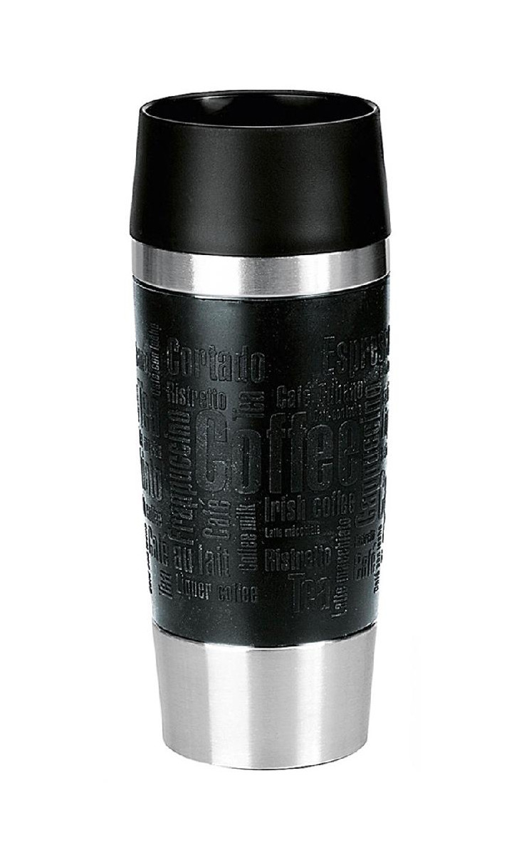 Emsa Isolierbecher Travel Mug 0,36 L Manschette schwarz