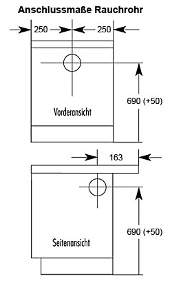 Küchenherd / Kohleherd Wamsler K155C maron Ceran-Kochfeld