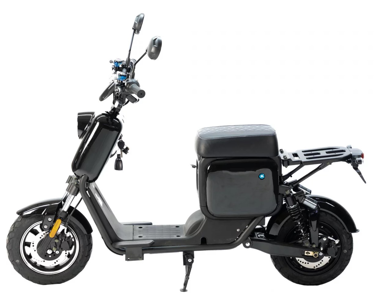 E Scooter mit Sitz / Mini Elektroscooter E Roller weiss 1.0