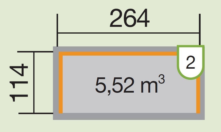 weka Brennholzlager 663 B Gr.2