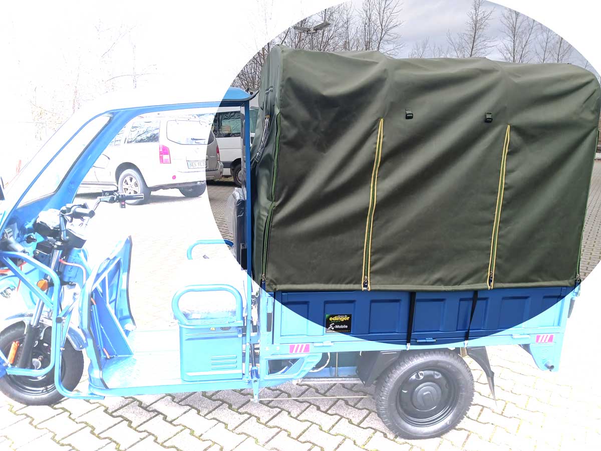 Volta VT5 Cargo Muli Elektro Transporter mit Kabine TUK TUK