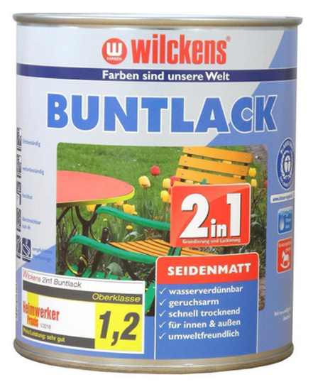 Wilckens® Buntlack 2in1 rapsgelb seidenmatt 375ml