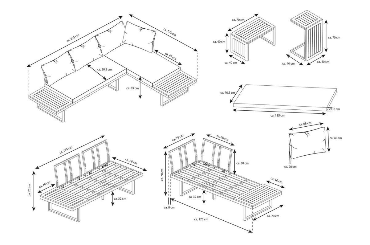 bellavista® Alu Eck Lounge Set Cella Home & Garden®