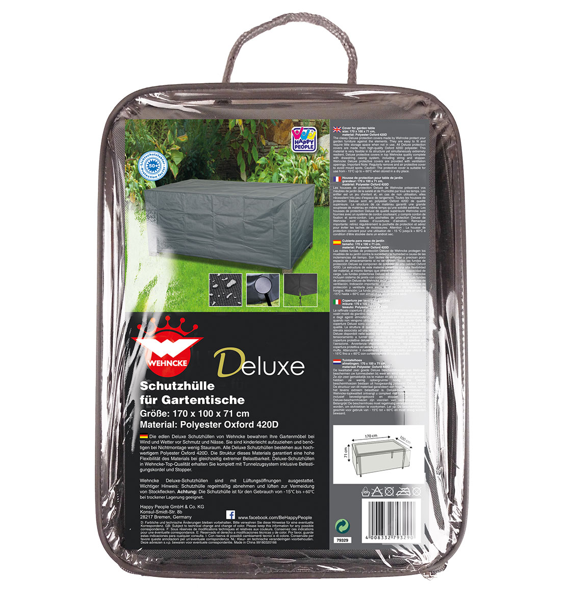 Schutzhülle Wehncke Deluxe für Gartentisch