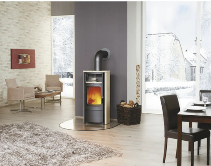 Kaminofen / Dauerbrandofen Hark Opera-B Keramik creme 7 kW