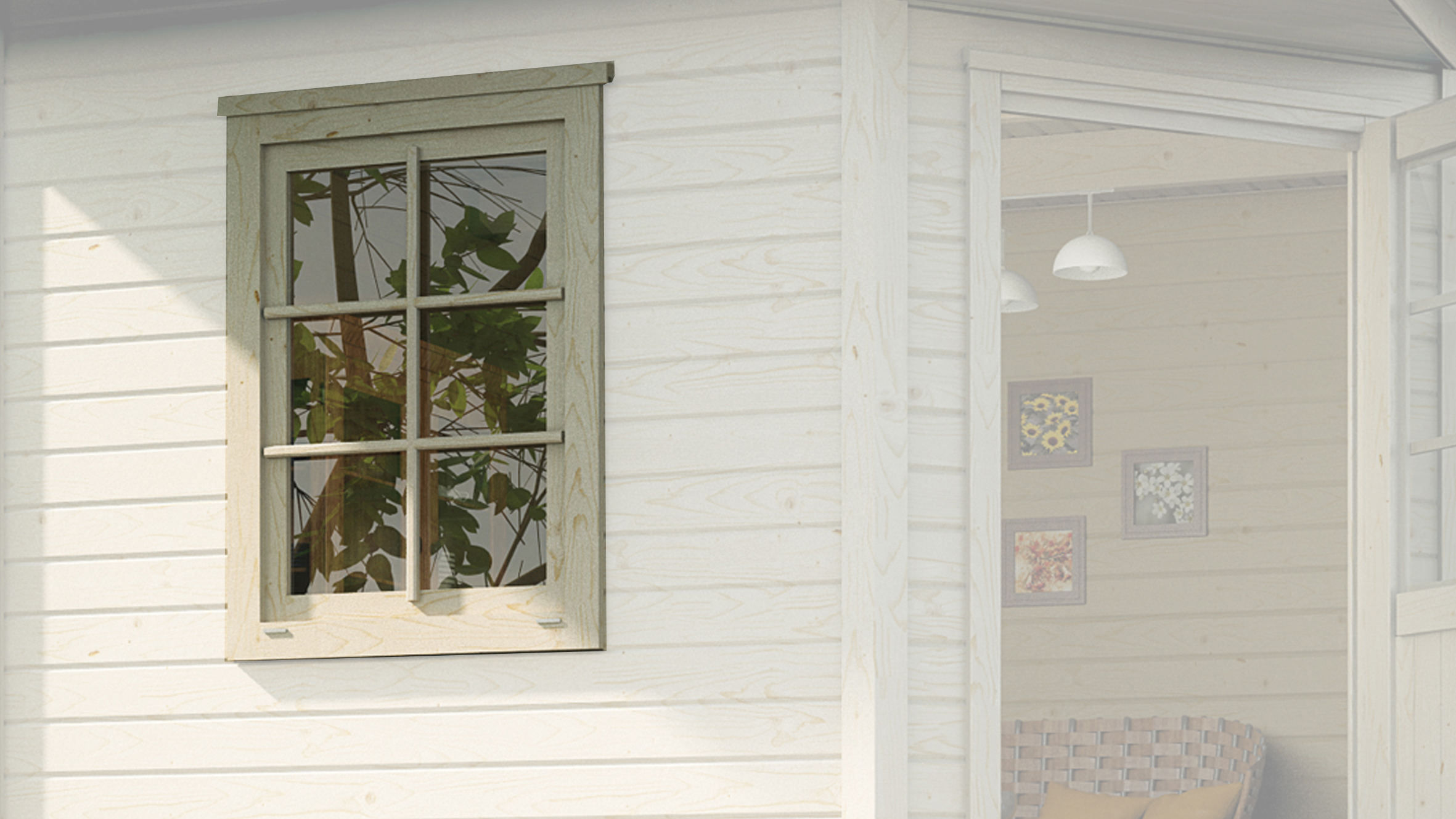 Zusatzfenster für weka Designhaus 213, 84x113 cm