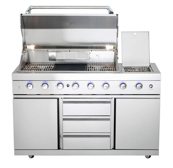 All'Grill® Gasgrill Modul Grundgrill mit Seitenbrenner inkl Air System