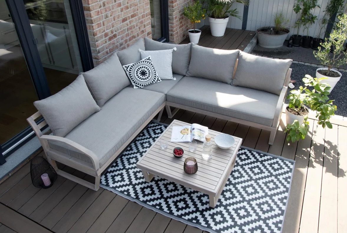 bellavista® Garten Lounge Jersey Set Eukalyptusholz Home & Garden®