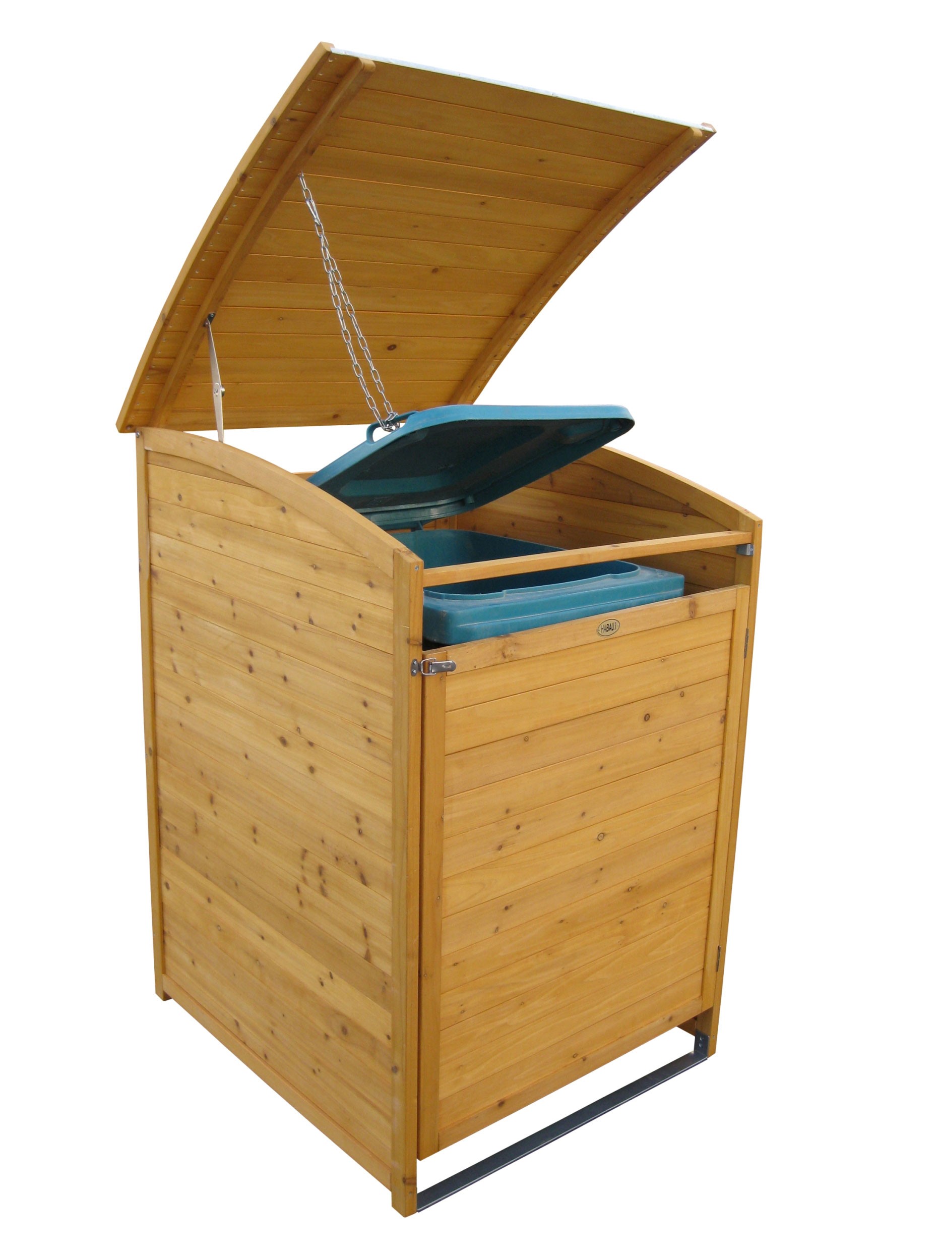 Mülltonnenbox Habau 120 Liter Holz 65x75x115cm