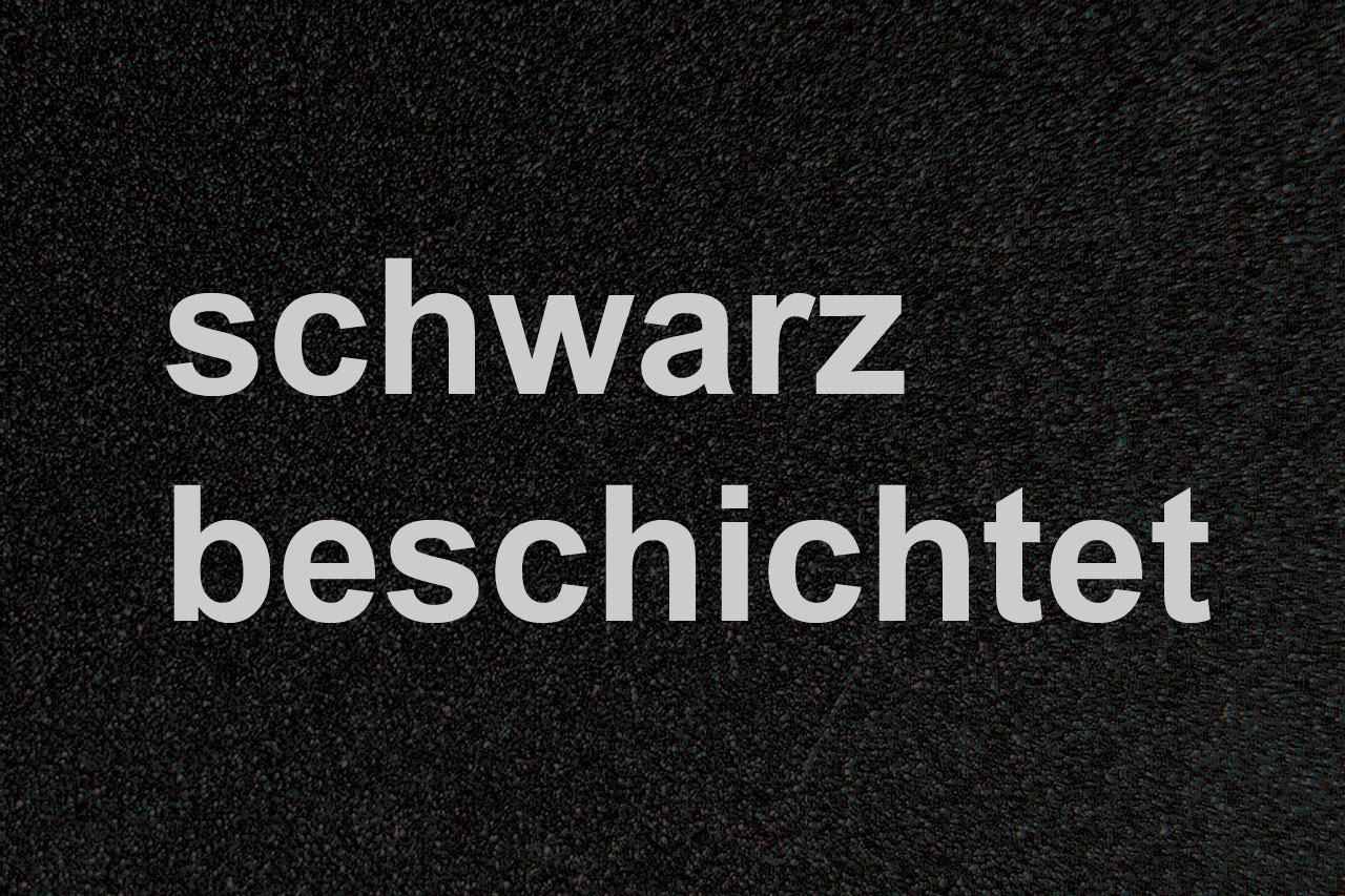 Funkenschutzplatte / Bodenblech schwarz Tropfen 125x125cm