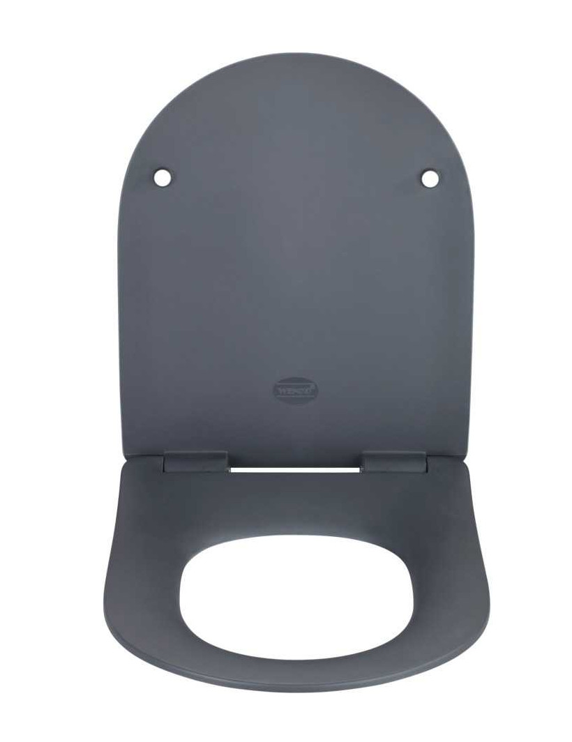 Wenko Premium WC-Sitz Sedilo matt Grau Duroplast Absenkautomatik