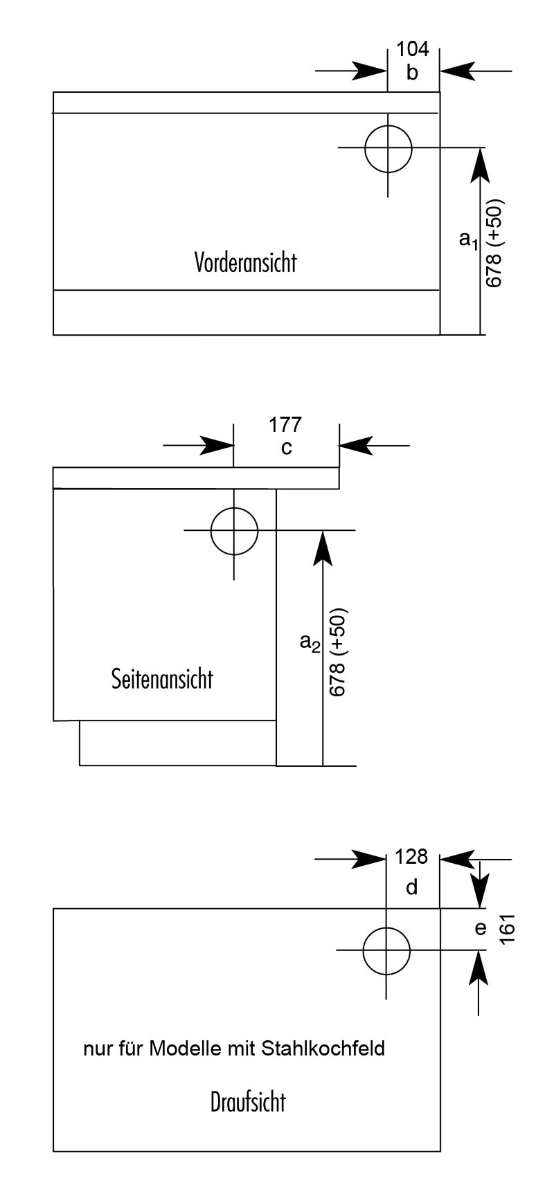 Küchenherd / Kohleherd Wamsler K138F weiß Stahl Anschluss rechts