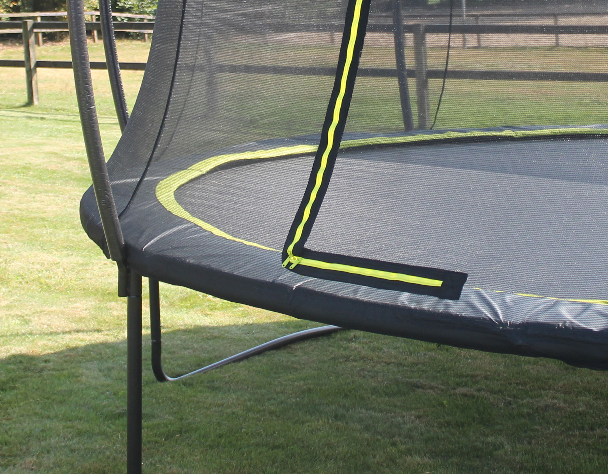 Trampolin EXIT Silhouette mit Sicherheitsnetz Ø305cm Lime grün