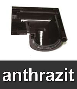 Dachrinnen Außenwinkel 90° TYP250 RG80 PVC anthrazit