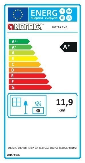 Kaminofen / Gussofen La Nordica Isotta Evo schwarz/anthrazit 11,9 kW