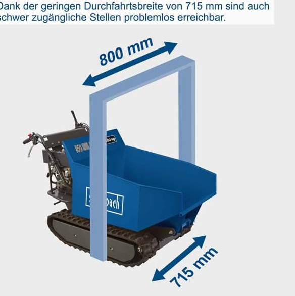 Scheppach Mini-Raupen-Dumper DP 5000 5,6 PS