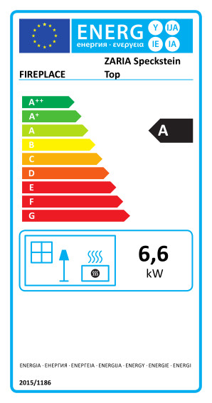 Fireplace Kaminofen Zaria Speckstein Top K6780 6 kW