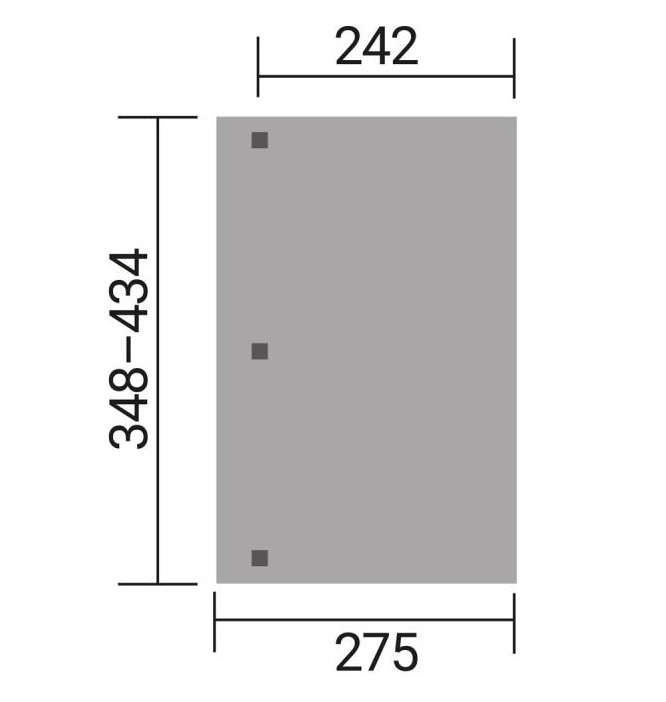 weka Terrassenüberdachung 672 Gr. 1