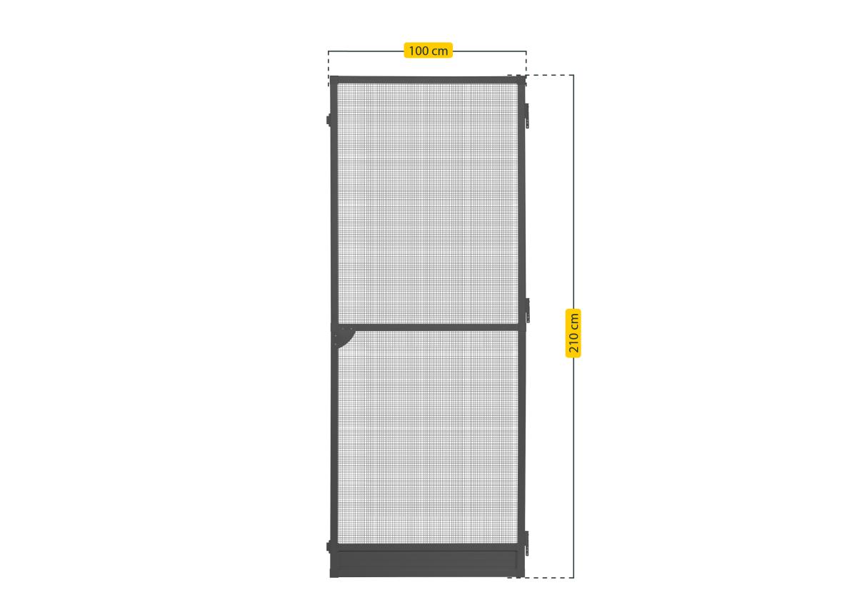 Insektenschutztür Plus 100x210 cm anthrazit