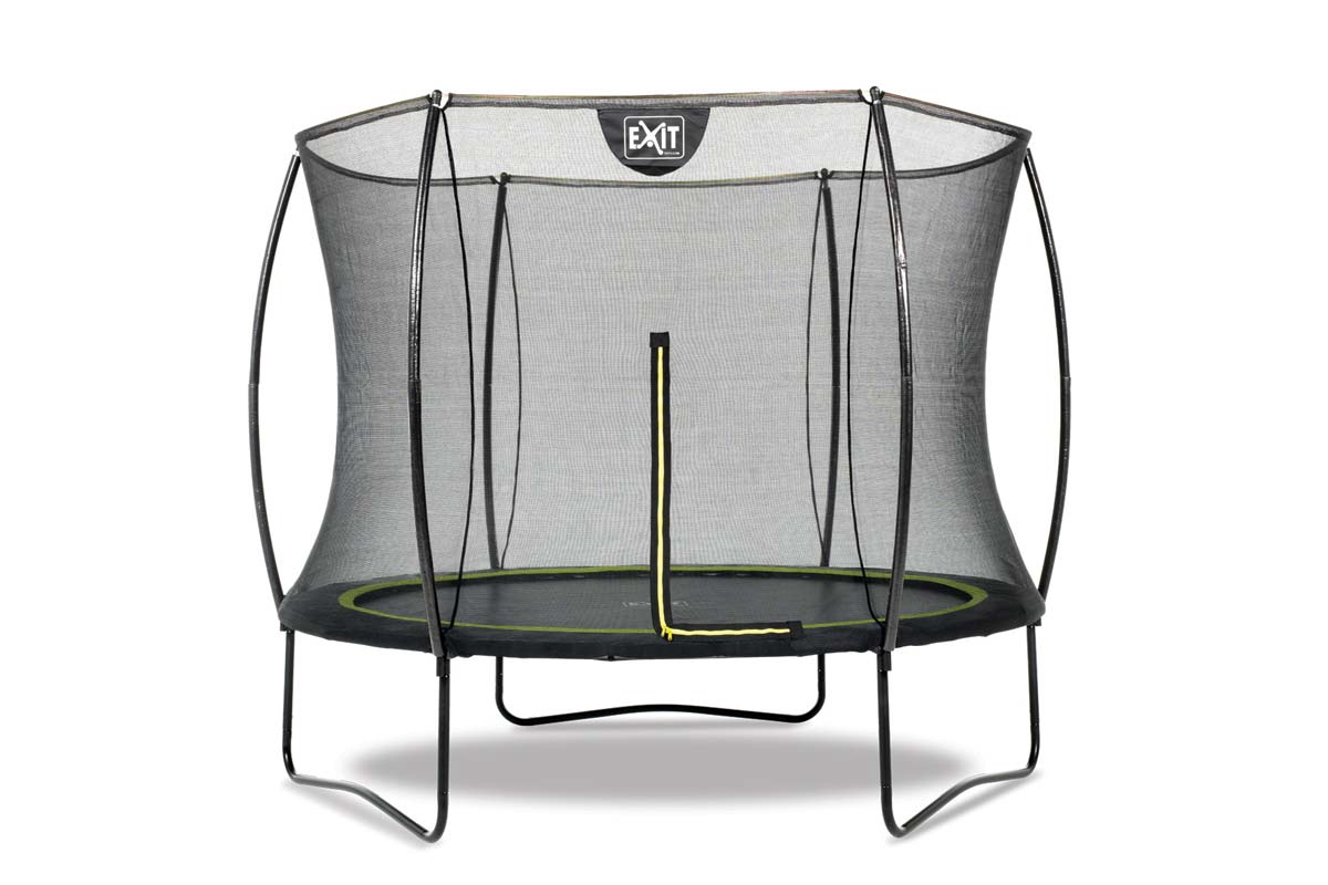 Trampolin EXIT Silhouette mit Sicherheitsnetz Ø427cm schwarz