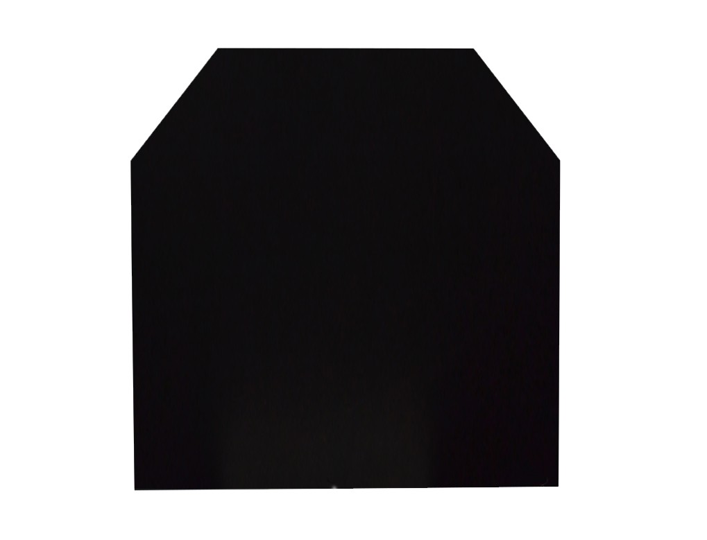 Funkenschutzplatte Stahl grau / schwarz 100x120cm 6-Eck