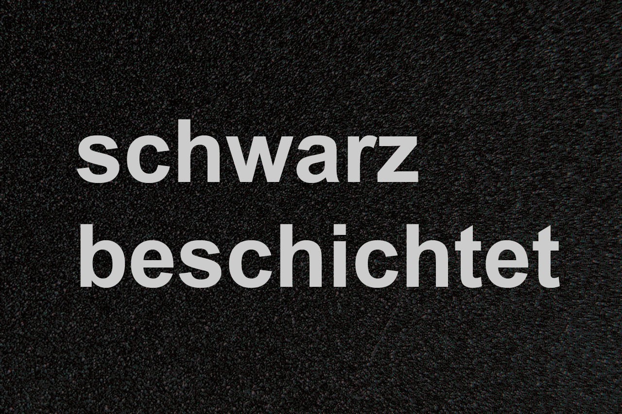 Funkenschutzplatte Stahl schwarz 4-Eck 120x100cm