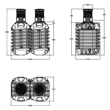 Erdtank Modularis 5.000 Liter 4Rain 295023