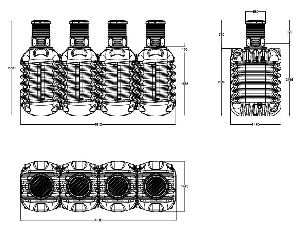 Erdtank Modularis 10.000 Liter 4Rain 295025