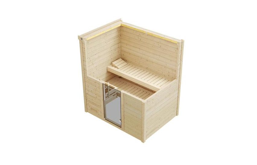 Weka Premium Massivholzsauna Bergen 7,5 kW BioS GT Gr. 1.8