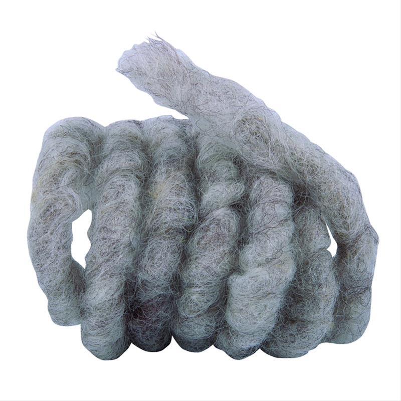 Wollkordel aus Schafwolle Noor 3m Ø1cm grau / braun
