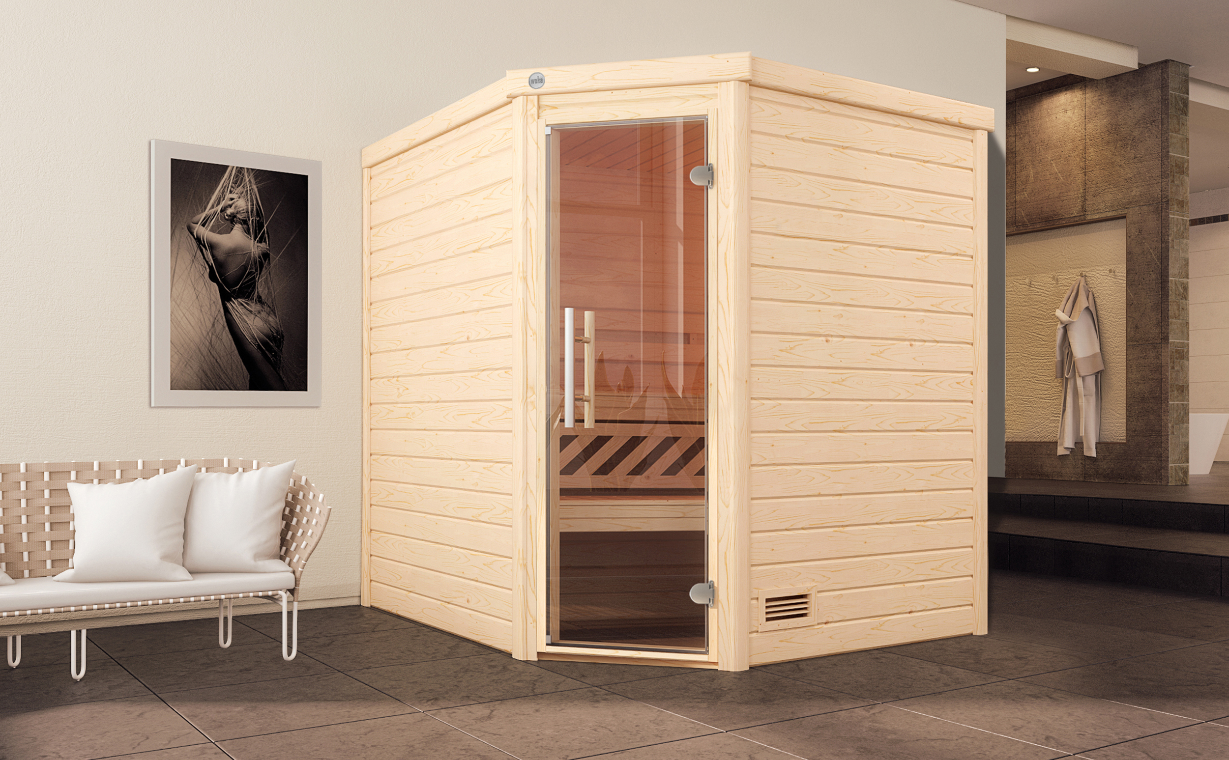 Weka Massivholz Sauna TURKU 2 GT