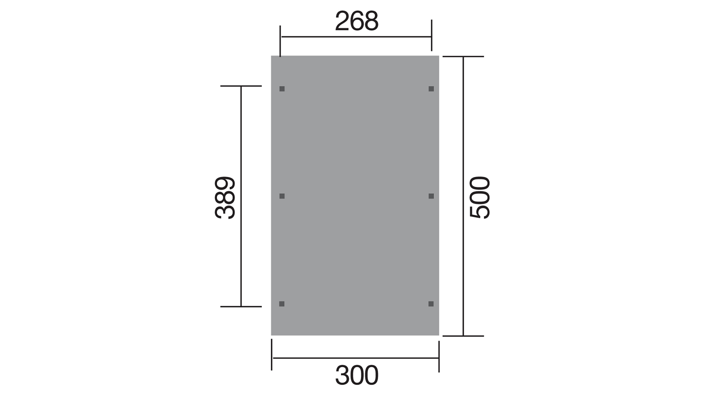 weka Einzelcarport 606 Gr.1