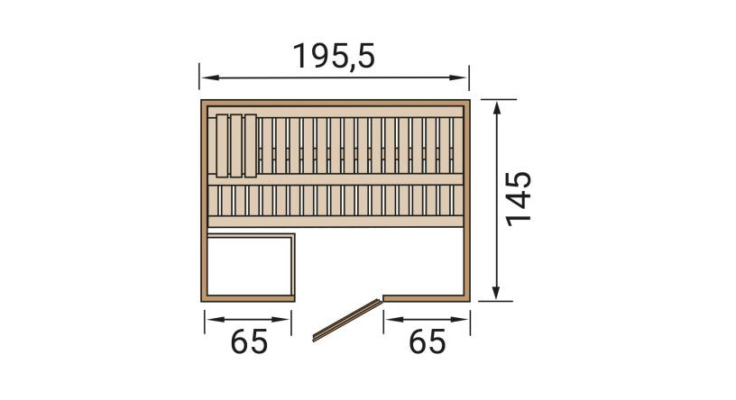 Weka Premium Massivholzsauna Bergen  7,5 kW BioS GT Gr.1