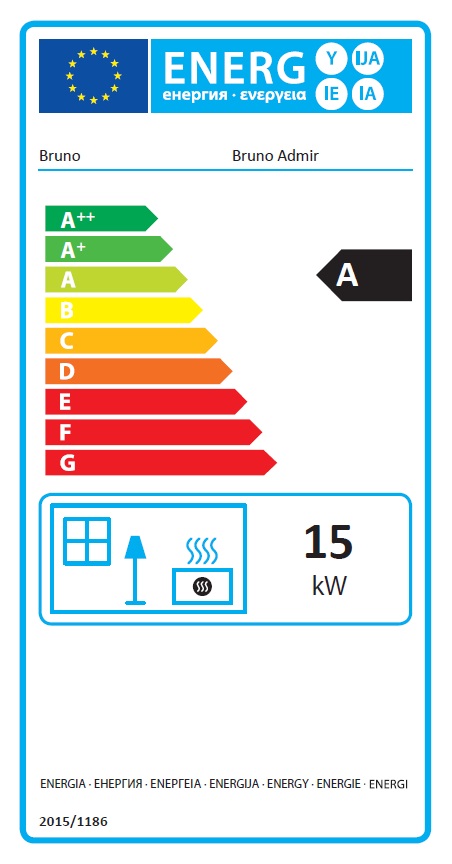 BRUNO® Kaminofen Admir schwarz 15kW